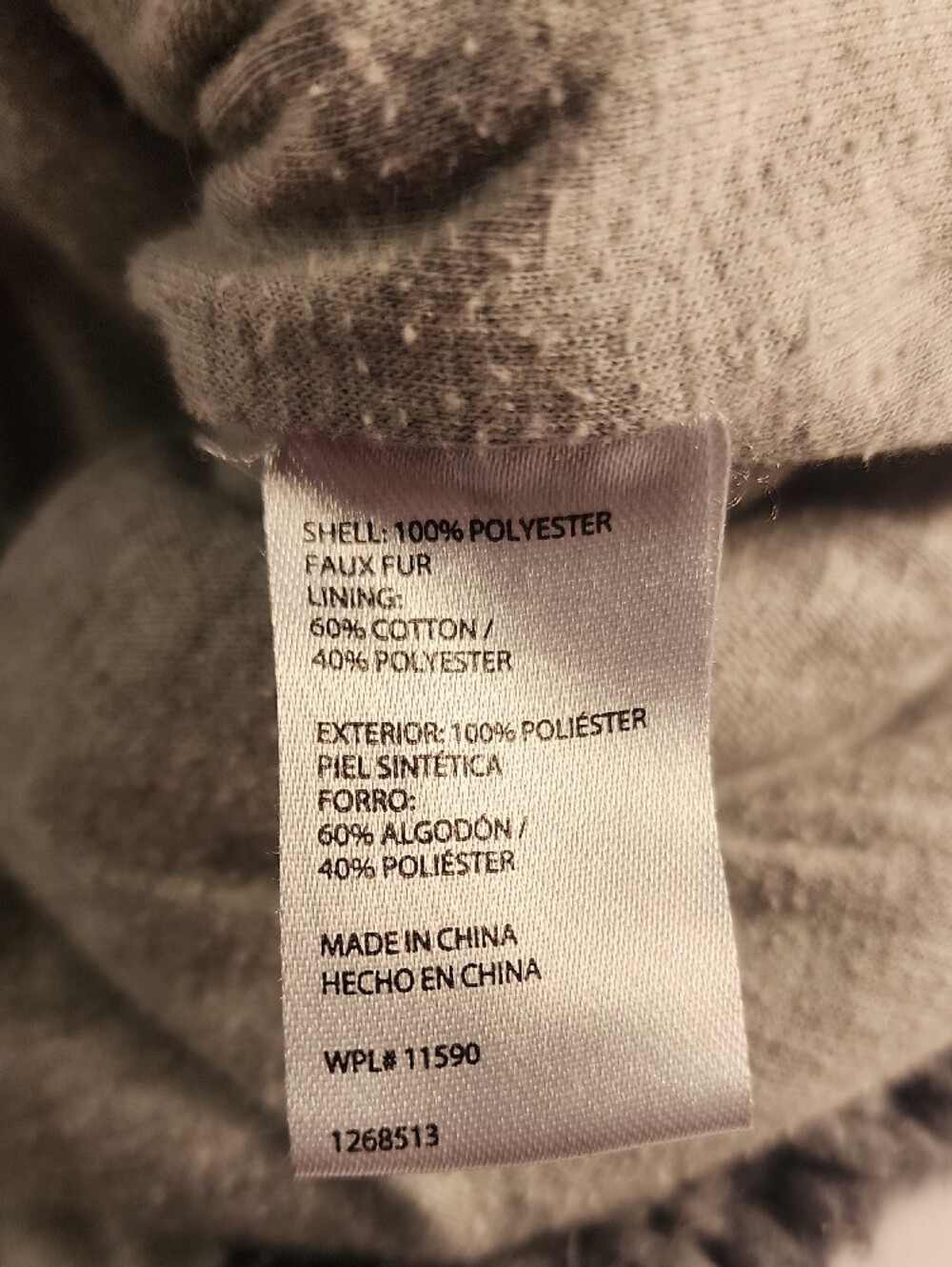 Original Weatherproof Vintage Plush Shag Quarter-Zip Pullover - Gray - Picture 5 of 5